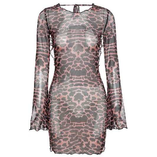 THE LEOPARD COVERUP DRESS